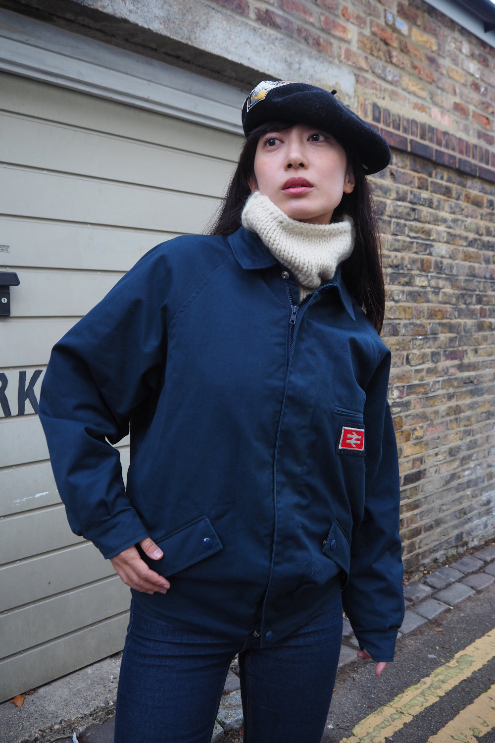 90's Claudia Strater COPINES Chunky Knit | Dutch Vintage High Neck