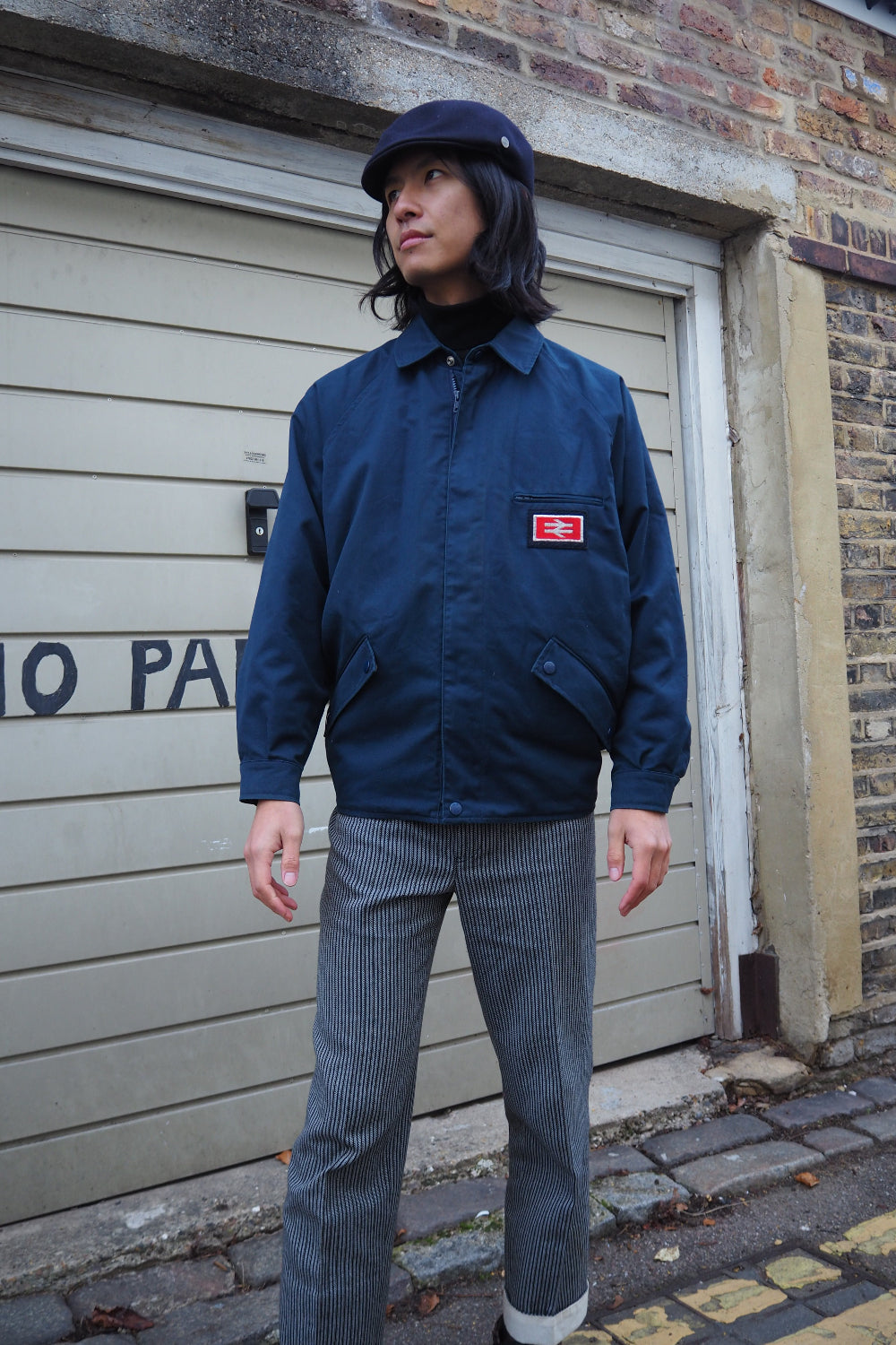 British Rail Train Jacket | National Rail Double Arrow Logo Vintage
