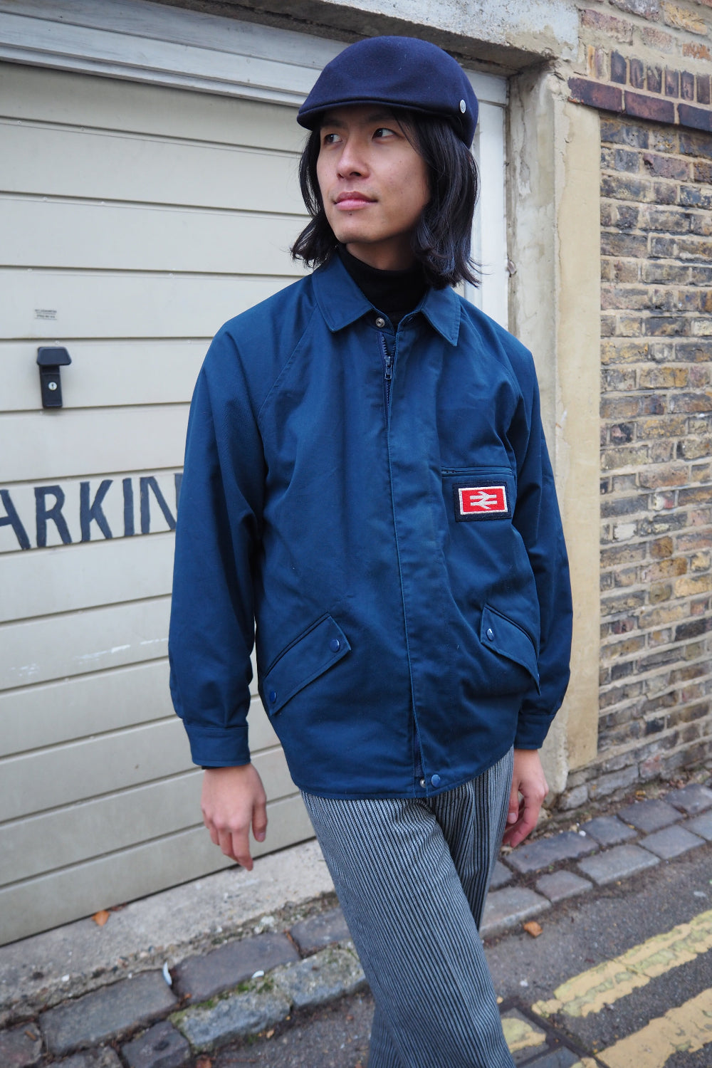 British Rail Train Jacket | National Rail Double Arrow Logo Vintage