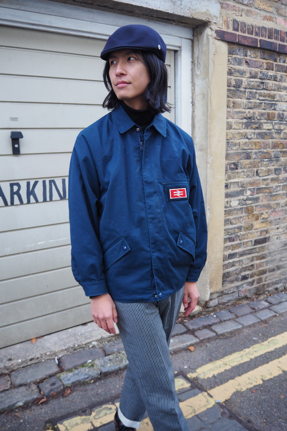 British Rail Train Jacket | National Rail Double Arrow Logo Vintage