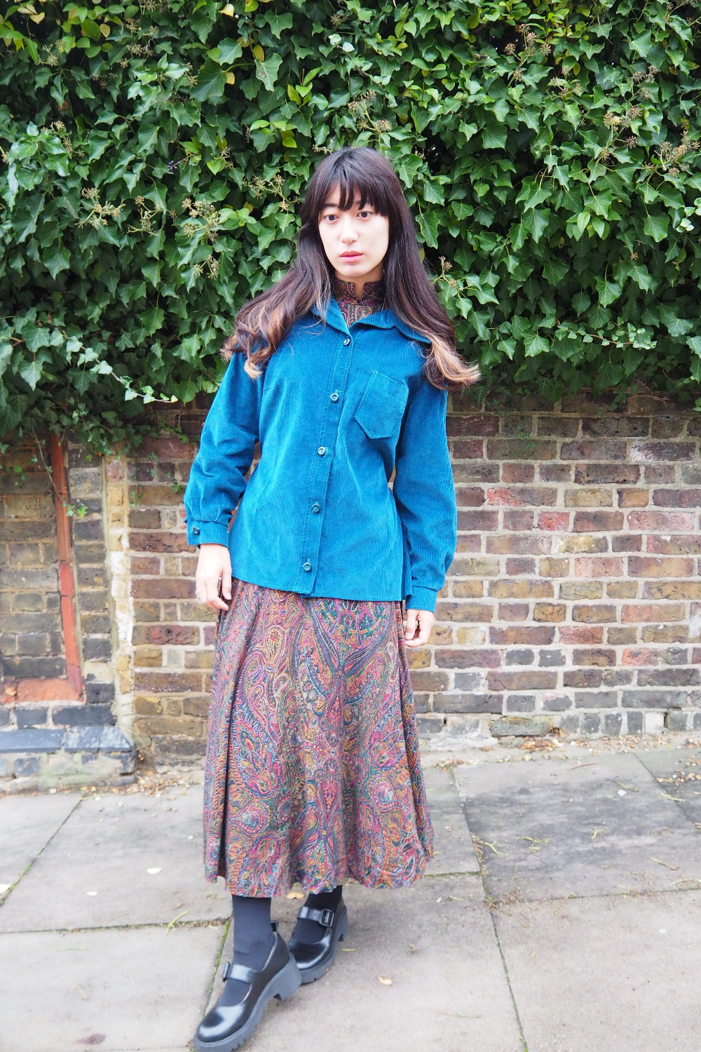 70's St Michael's Corduroy Shirt | British Vintage with Belt