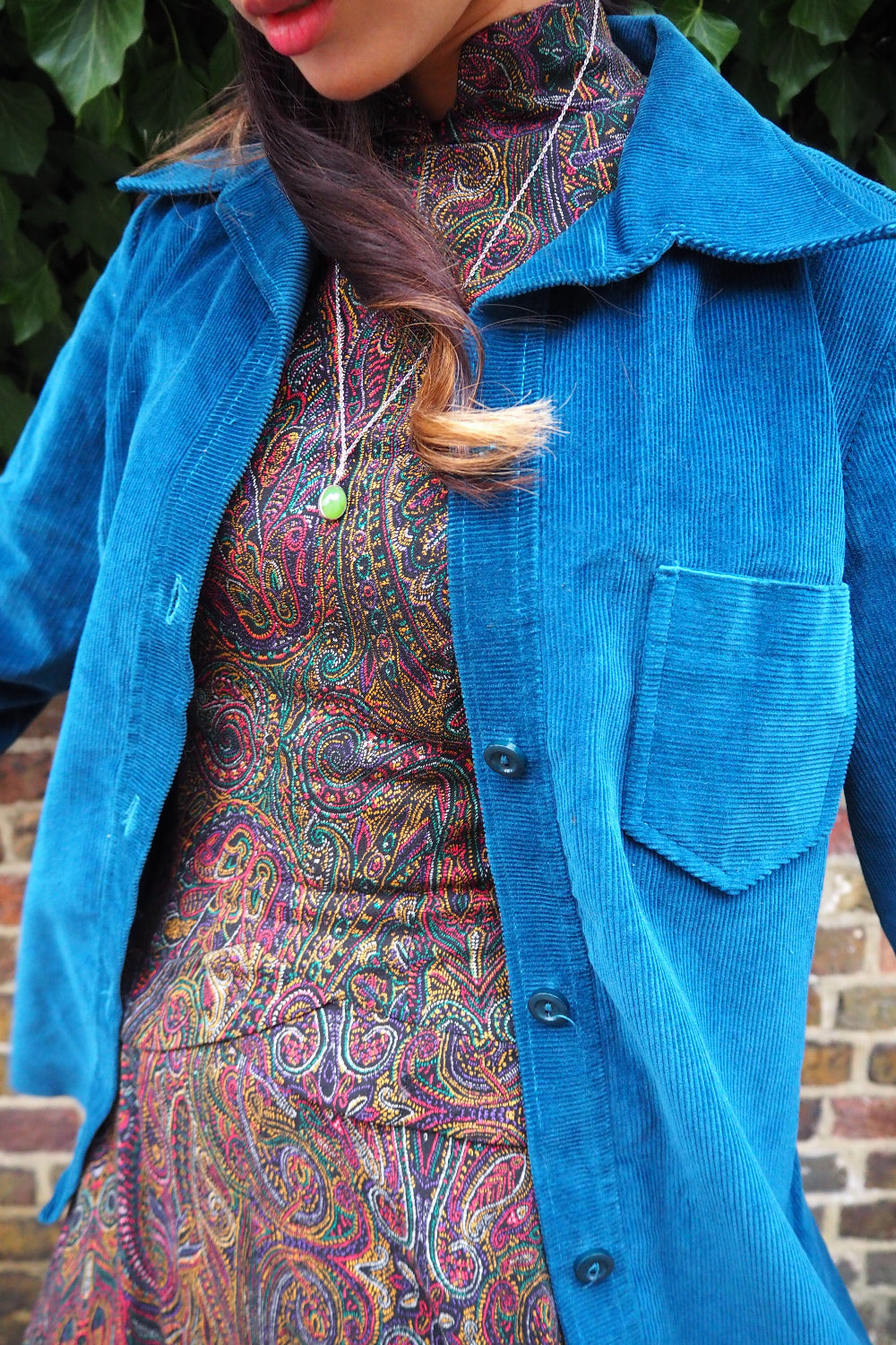 70's St Michael's Corduroy Shirt | British Vintage with Belt
