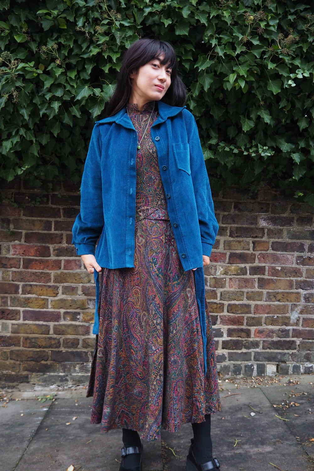 70's St Michael's Corduroy Shirt | British Vintage with Belt