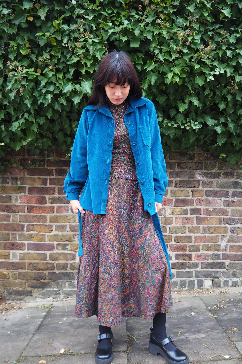 70's St Michael's Corduroy Shirt | British Vintage with Belt