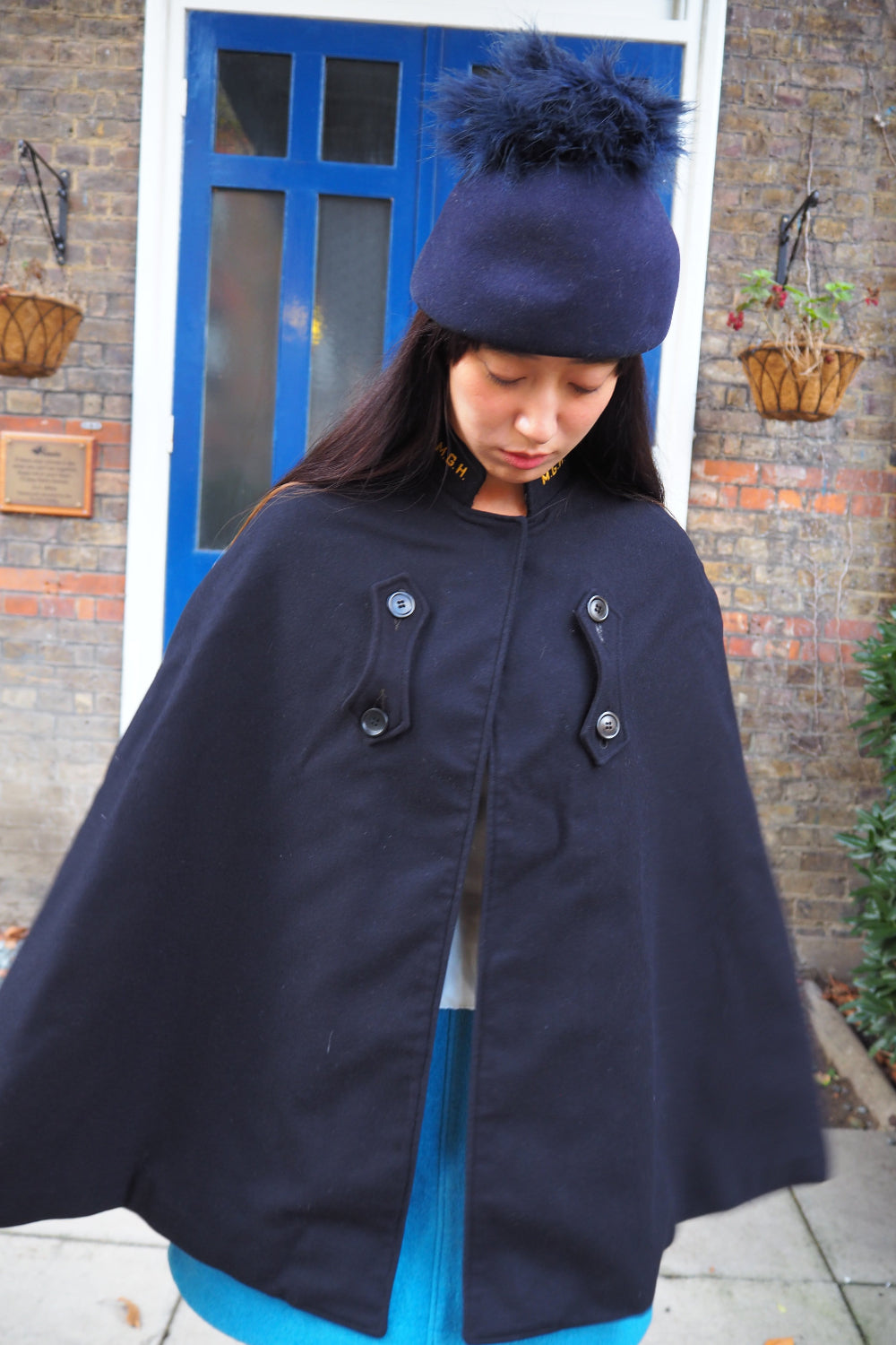 60's Edward Mann Wool Hat | London Vintage Feather Trim