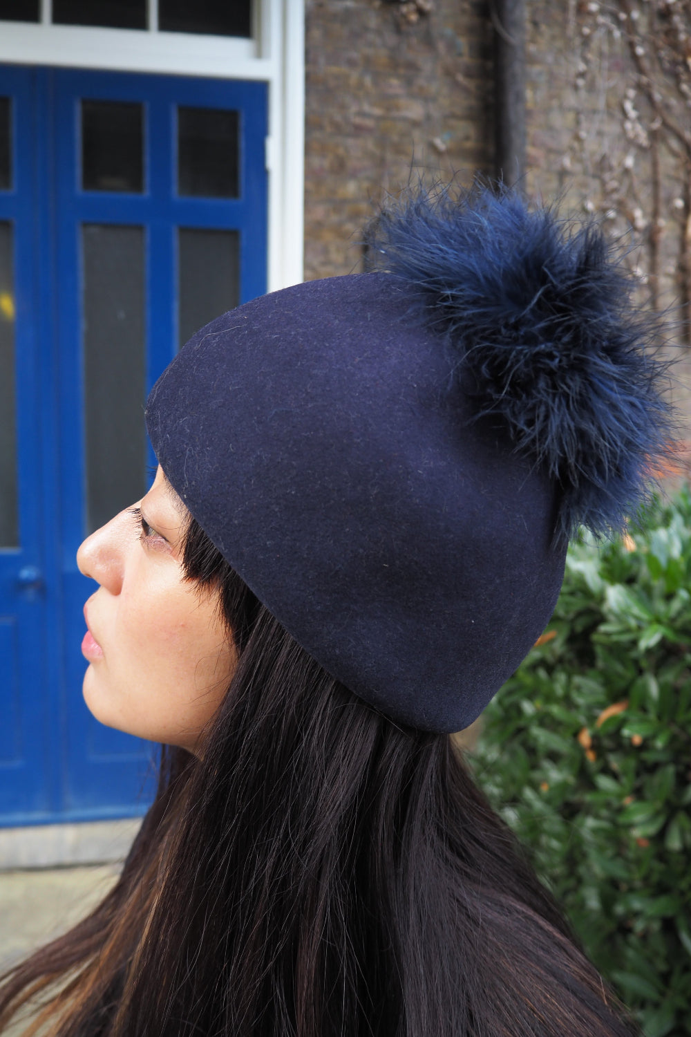 60's Edward Mann Wool Hat | London Vintage Feather Trim