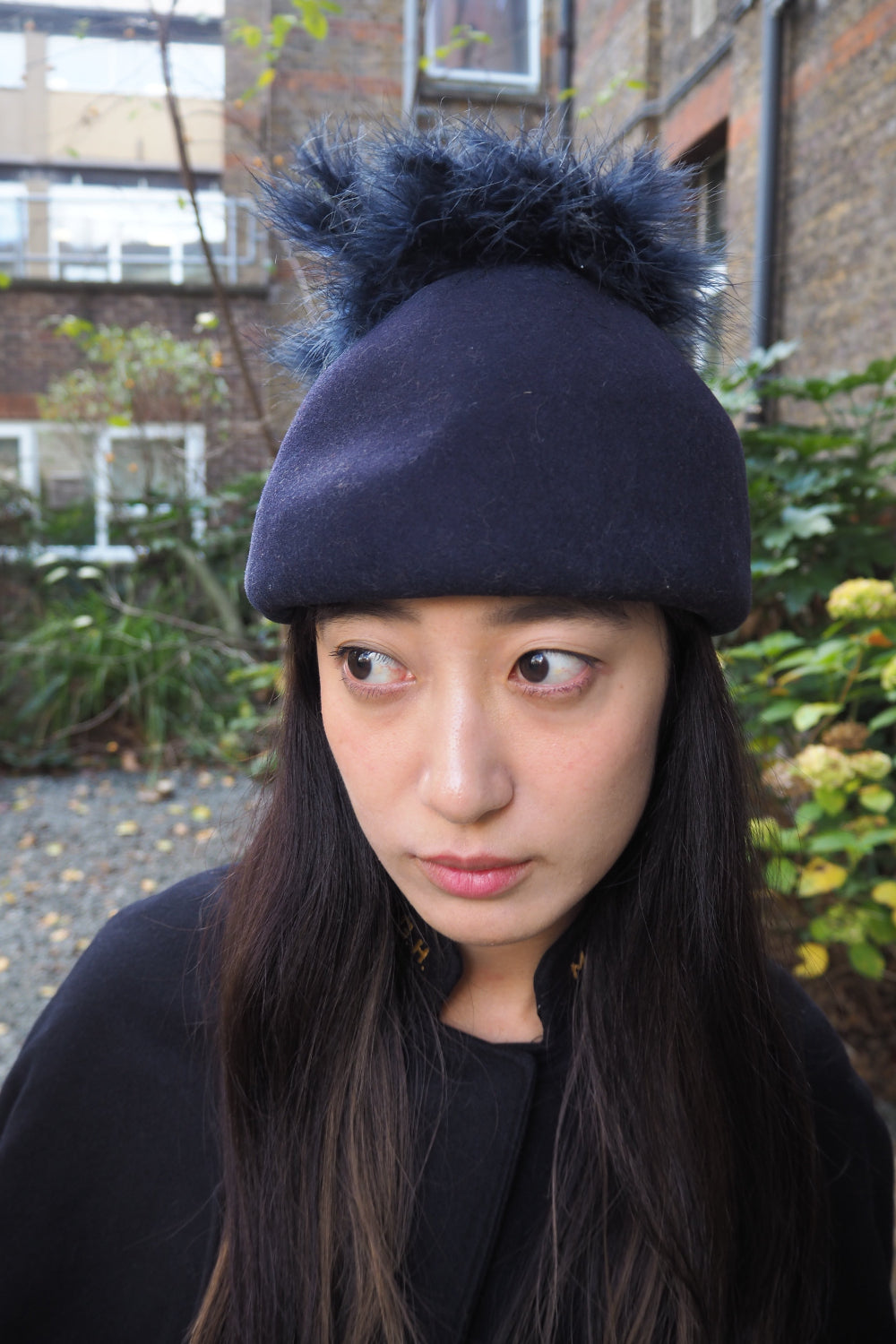 60's Edward Mann Wool Hat | London Vintage Feather Trim