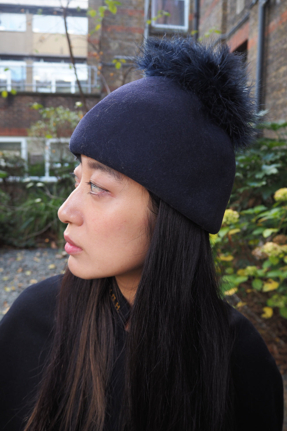60's Edward Mann Wool Hat | London Vintage Feather Trim