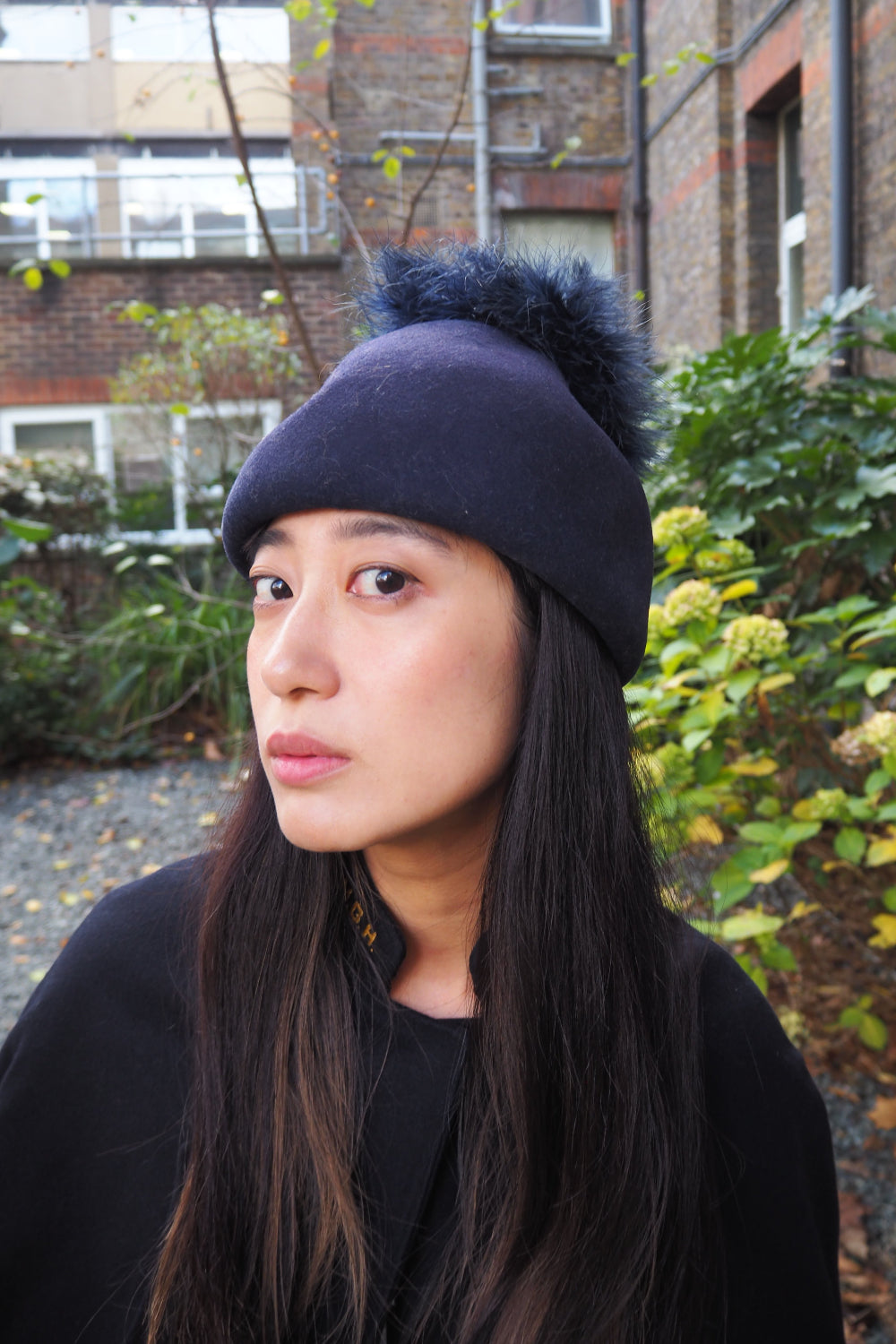 60's Edward Mann Wool Hat | London Vintage Feather Trim