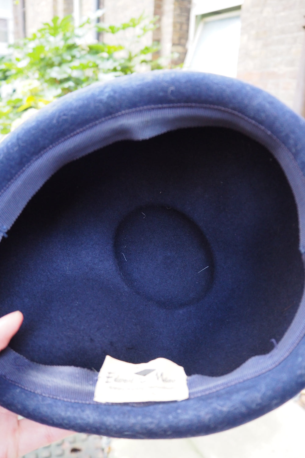 60's Edward Mann Wool Hat | London Vintage Feather Trim