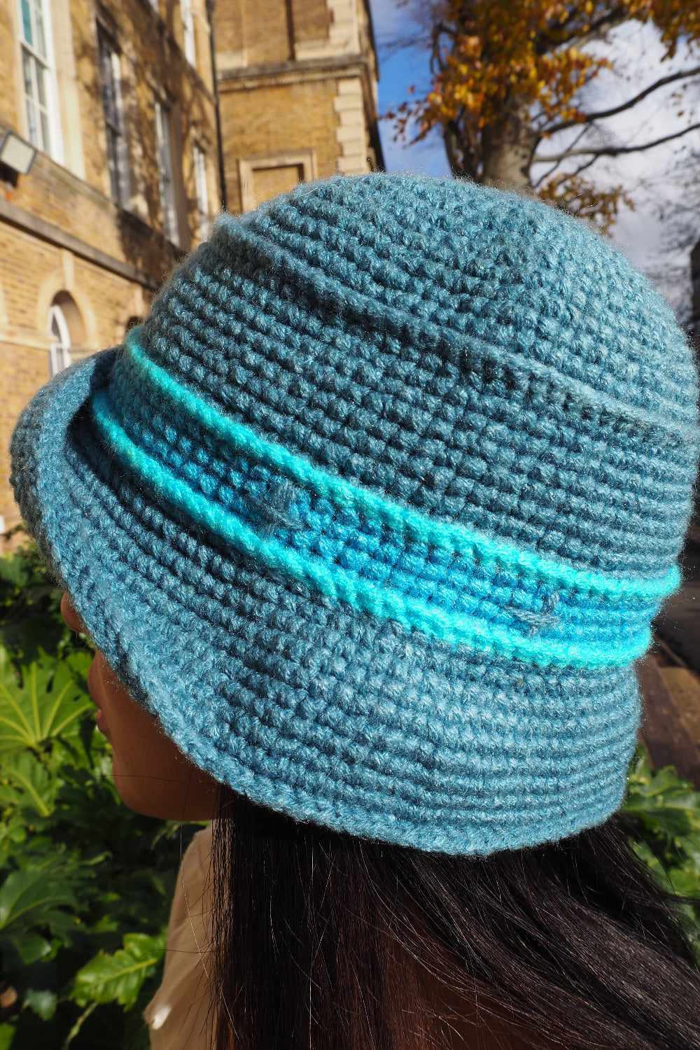 90's Heather Allan Bucket Hat | Turquoise Knit London Vintage