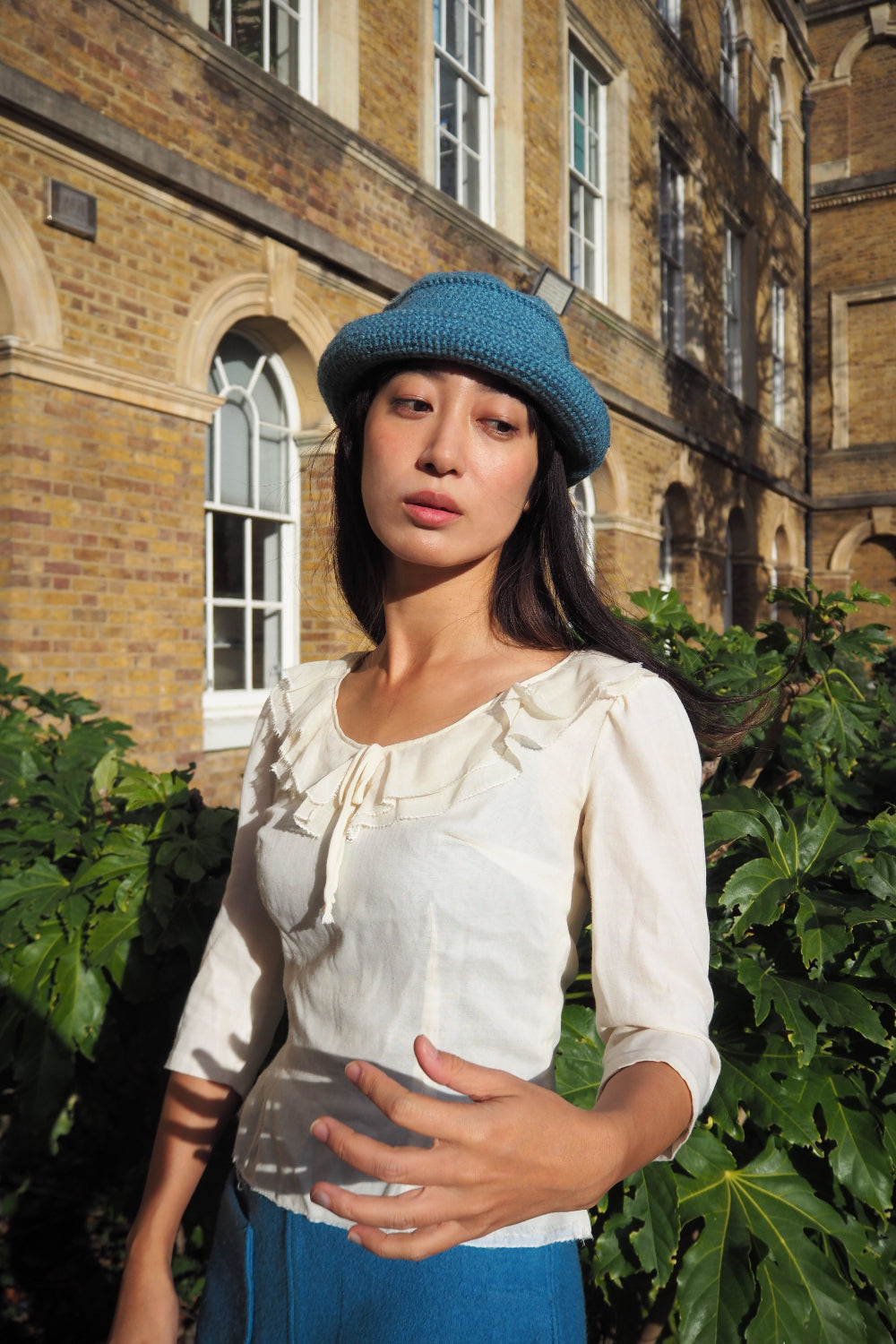 90's Heather Allan Bucket Hat | Turquoise Knit London Vintage