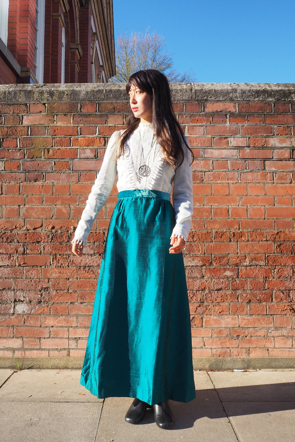 70's QUAD Maxi Dress | London Victorian Gothic Vintage