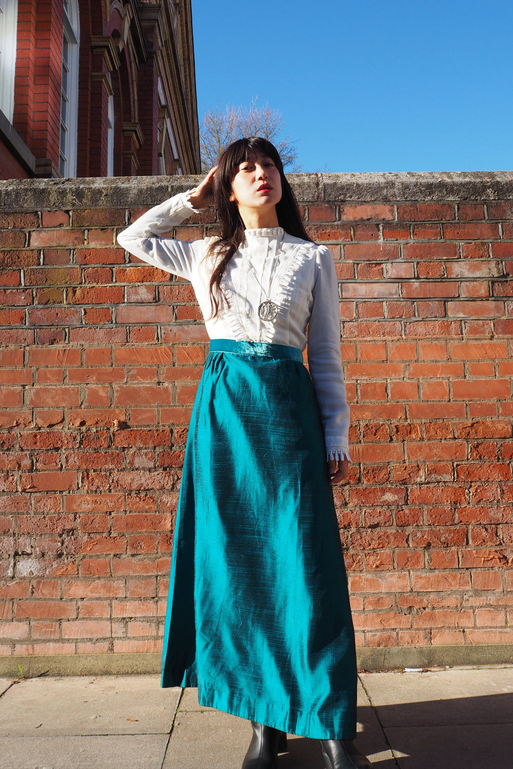 70's QUAD Maxi Dress | London Victorian Gothic Vintage