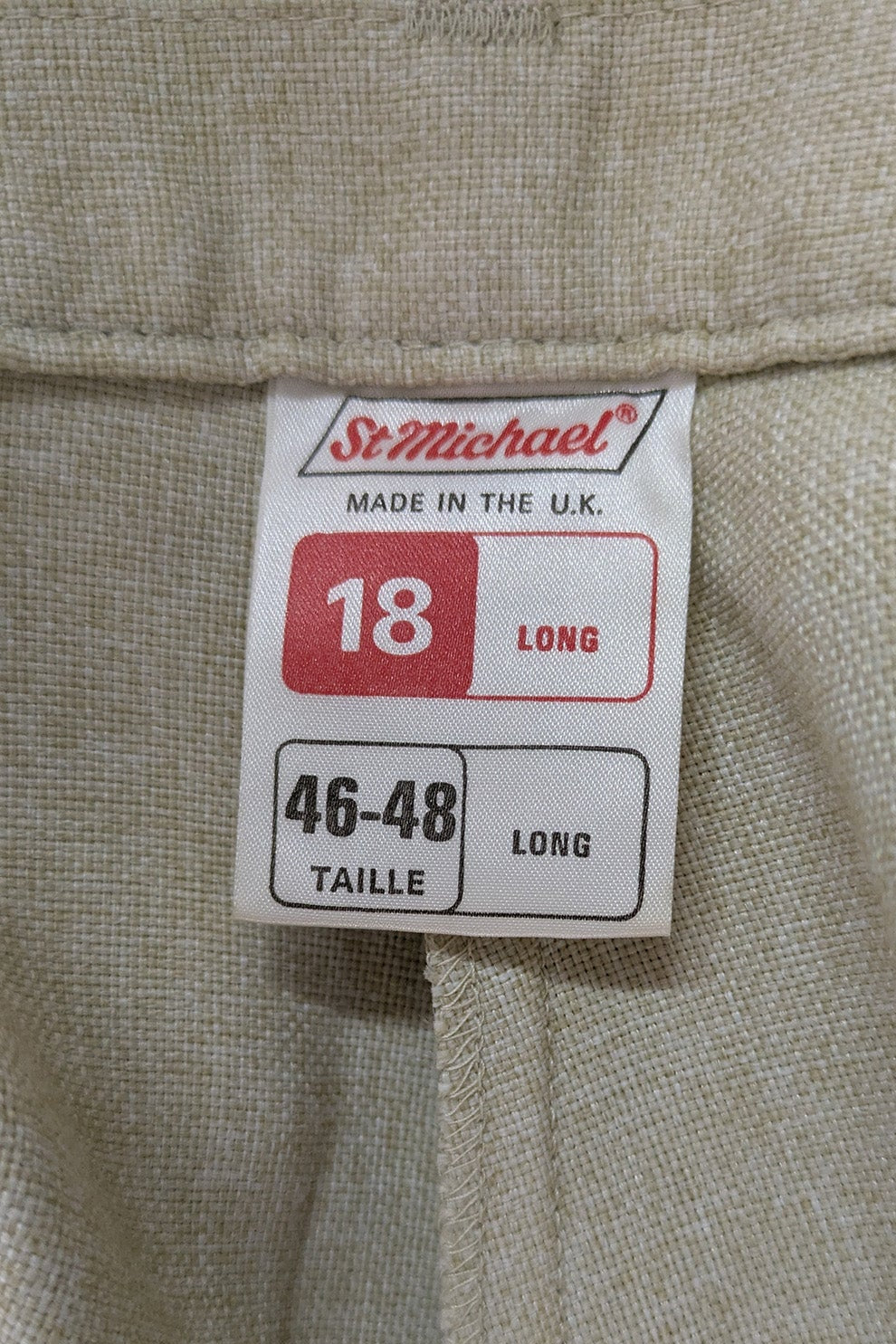 St Michael 70's linen Pants|St Michael