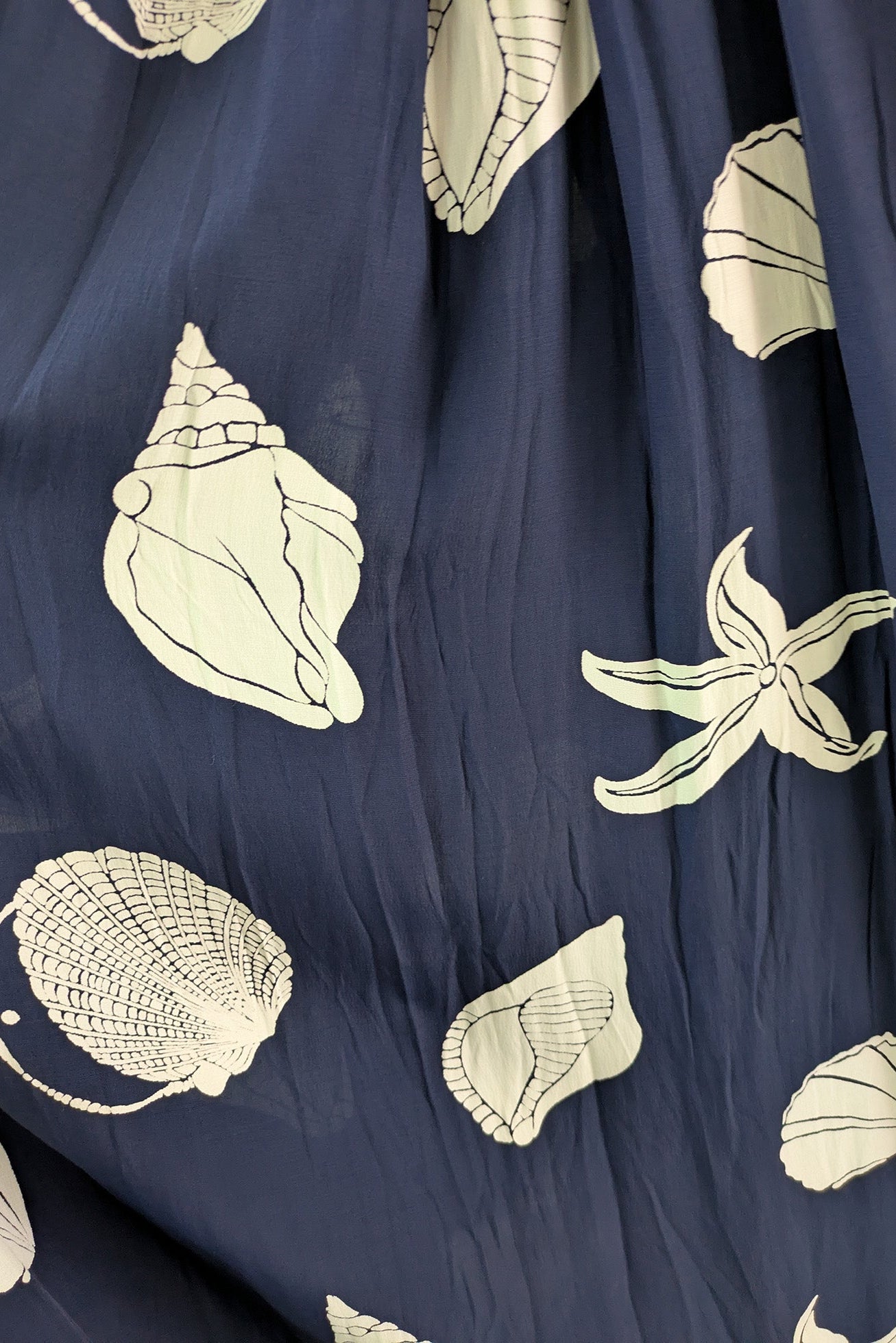 90's Betty Barclay Shell Print Skirt | European Vintage Maxi