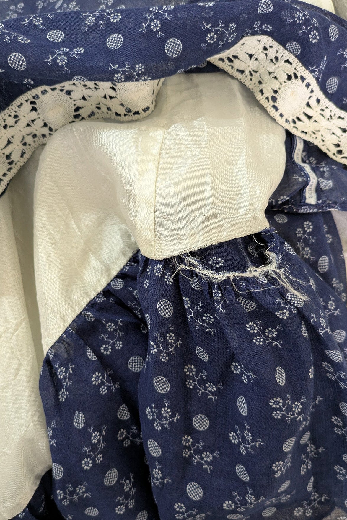 70's Victorian Dress Fiona England | Romantic Country Lace Maxi Dress