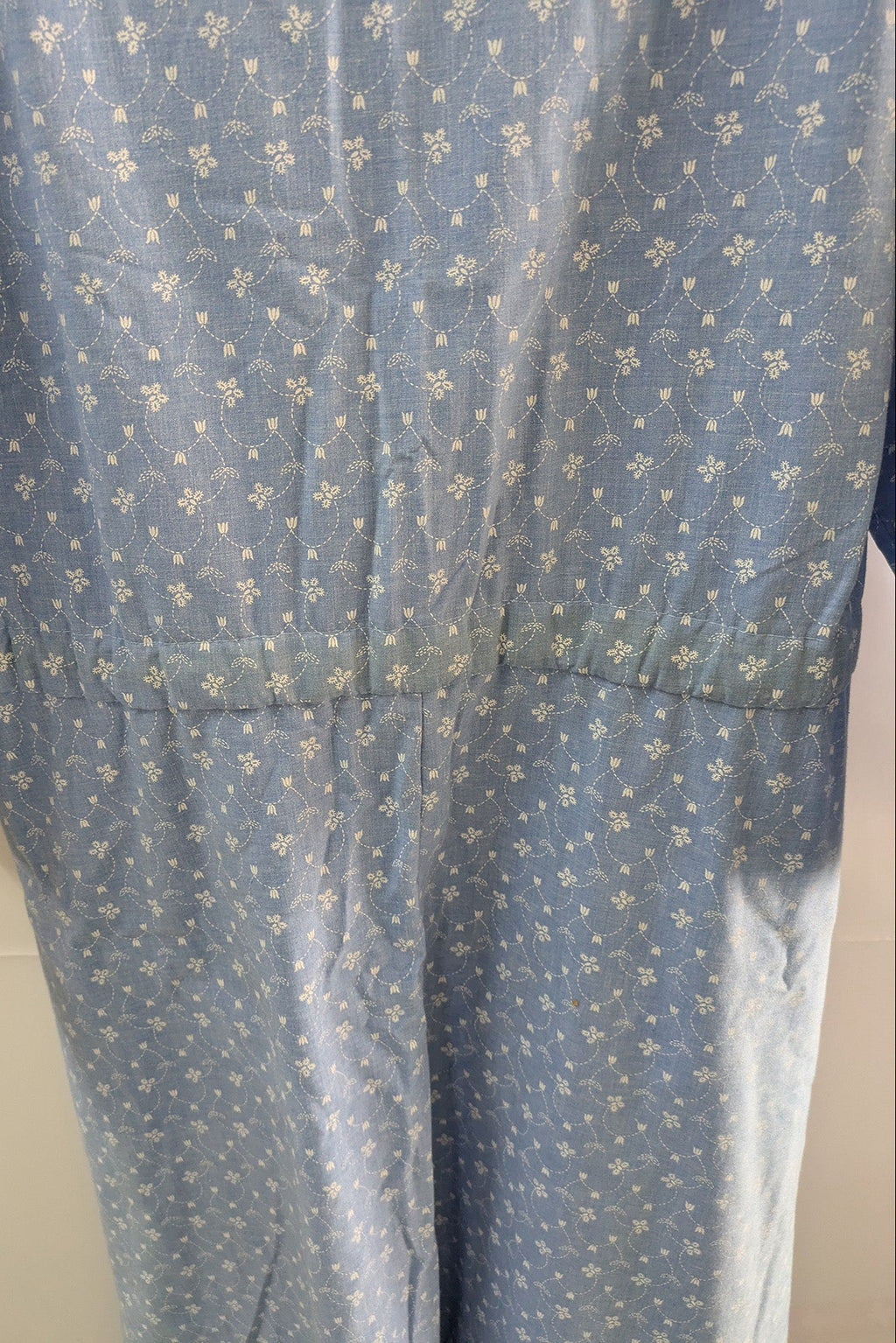 90's Yessica Dress C&A Vintage | Light Blue Tailored Floral Dress