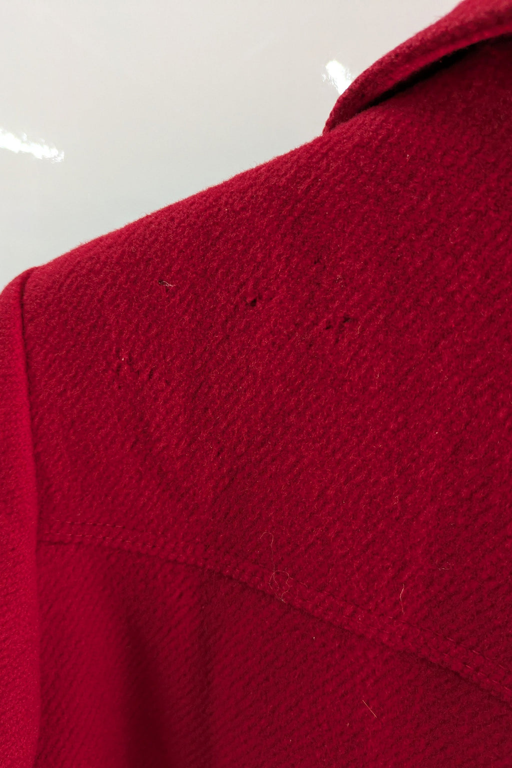 Red Wool Coat WINDS MOOR Britain | Vintage Winter Coat