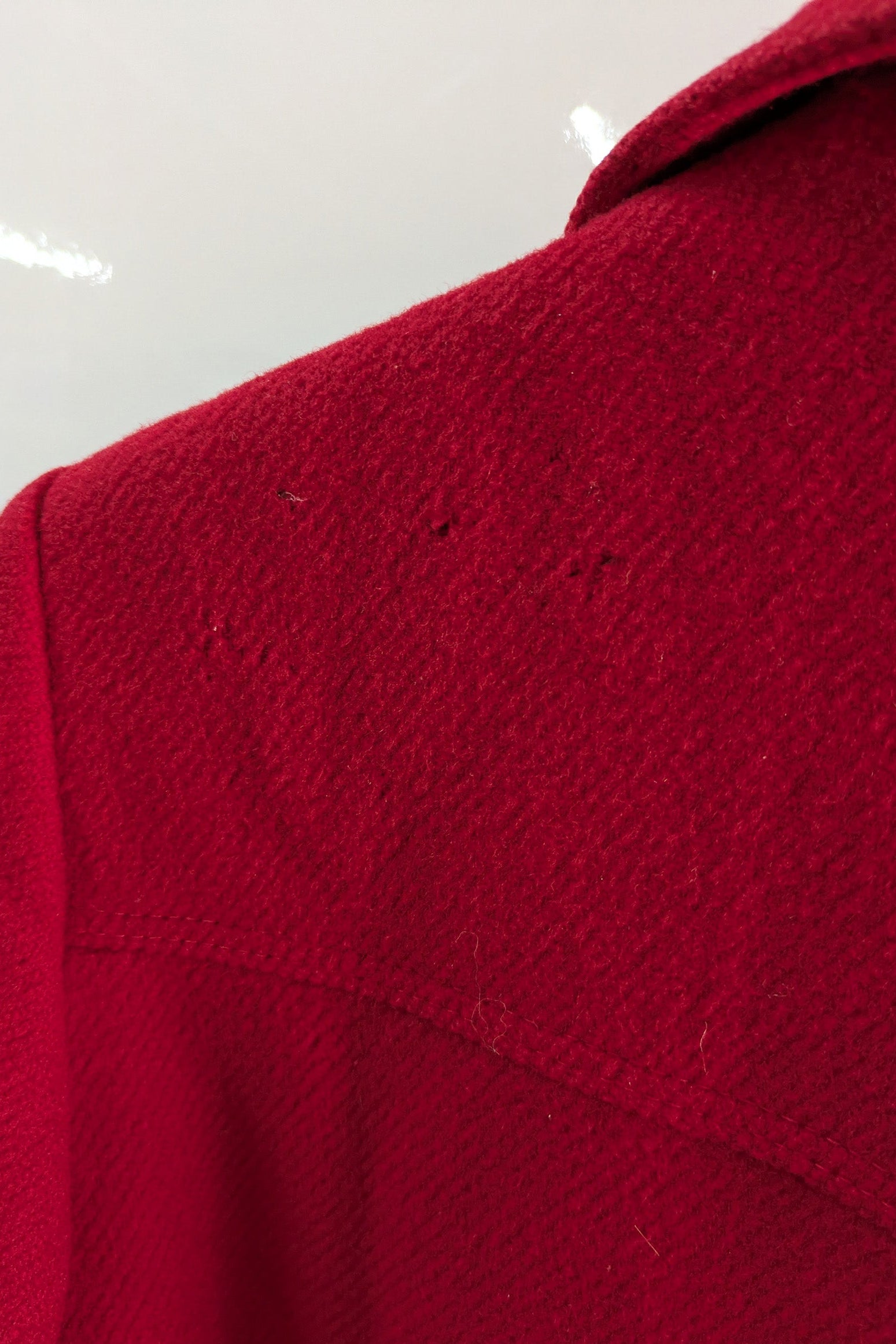 Red Wool Coat WINDS MOOR Britain | Vintage Winter Coat