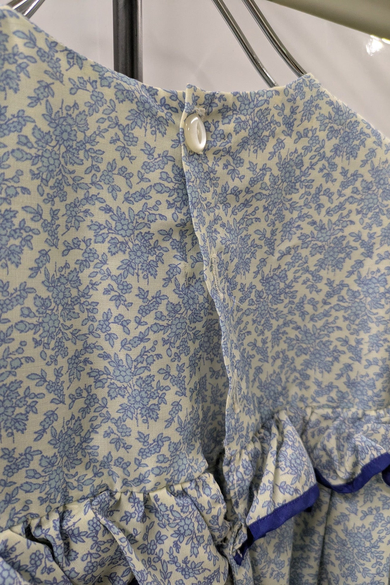 Flower Dress with Cape London Vintage | Victorian Square Yoke