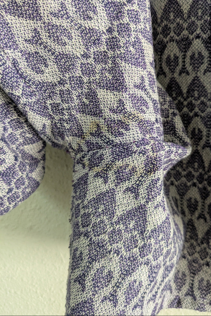 70's Matching Set Richard Shops UK | Purple Jacquard Jacket Shorts