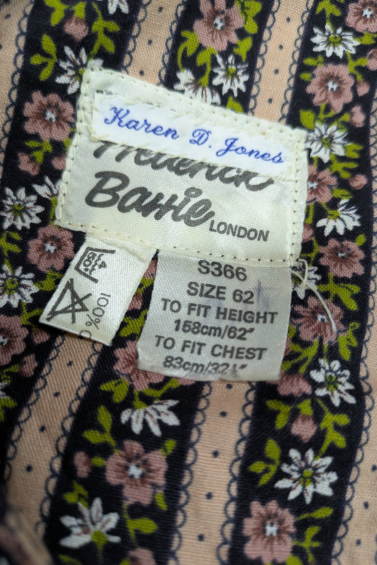 70's Lace Flower Dress Barrie London | Eyelet Lace Bell Sleeve Maxi