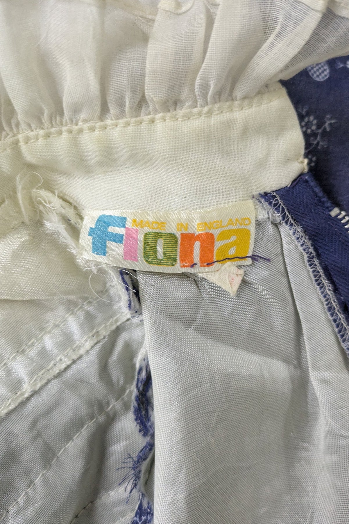 70's Victorian Dress Fiona England | Romantic Country Lace Maxi Dress