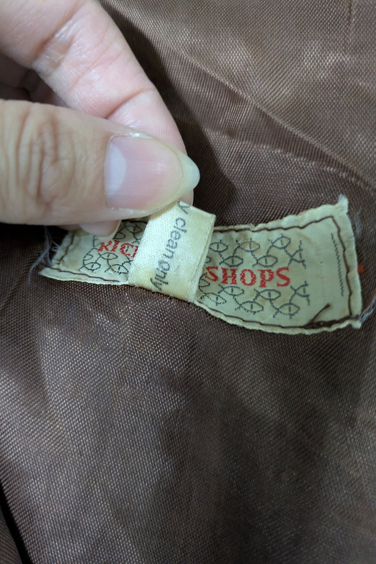 70's Brown Dress Richard Shops UK | Hippie Floral Paisley Maxi Dress
