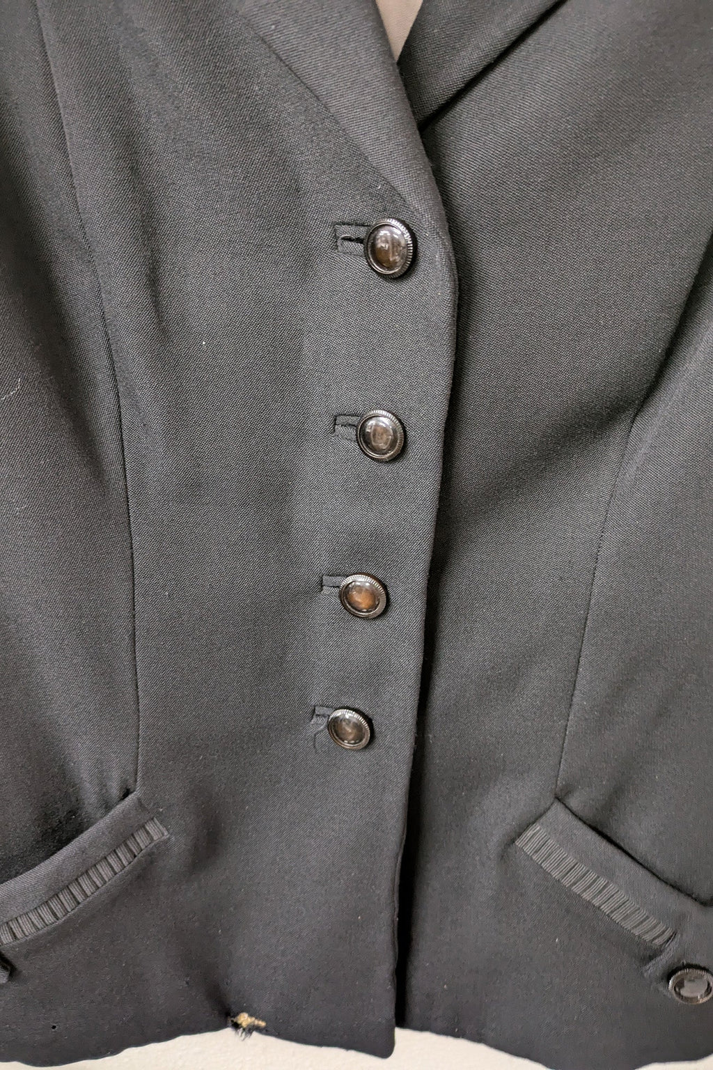 50's European Jacket London Vintage | Equestrian Style Short Blazer