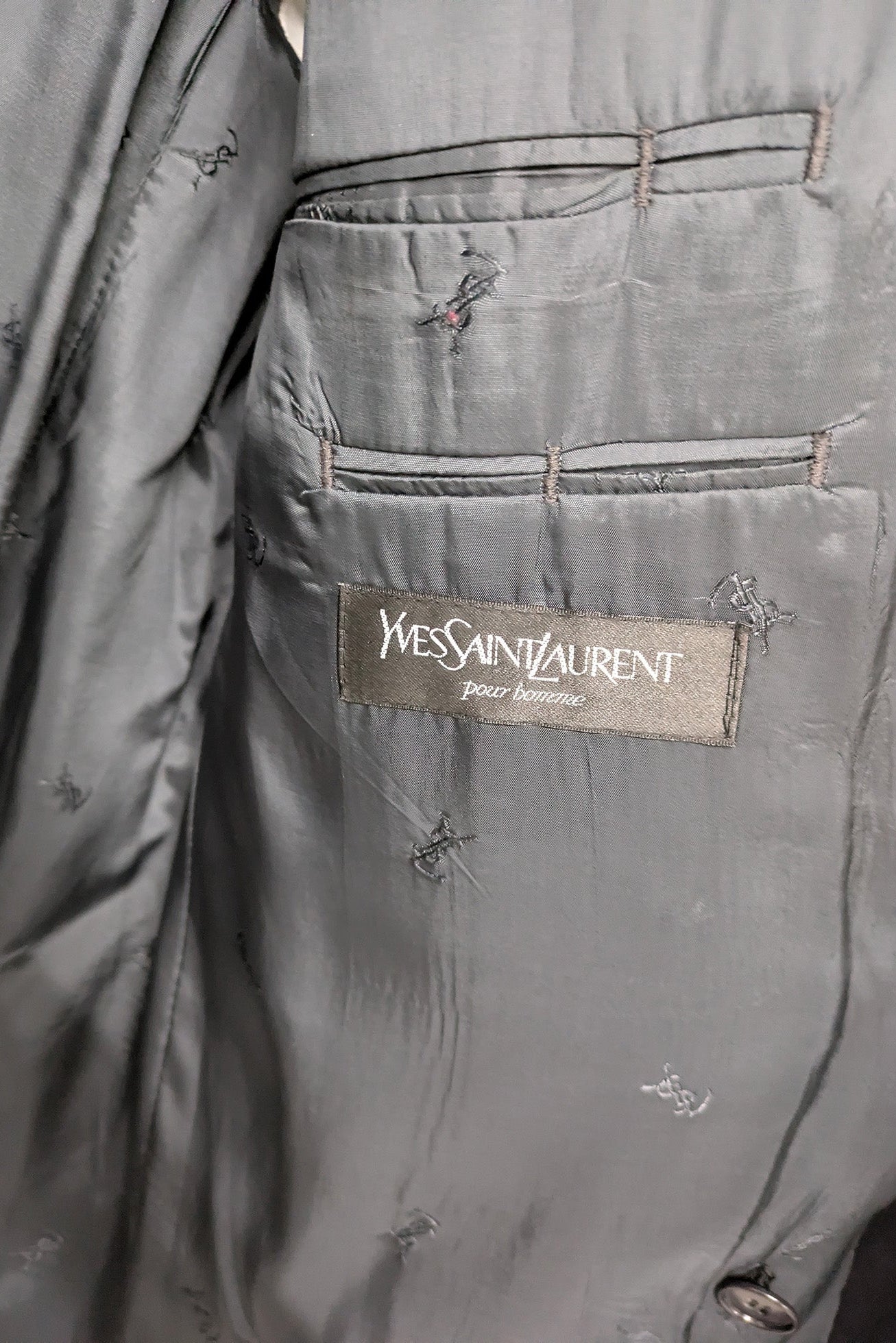 Euro Vintage YSL ダブルブレストジャケット Yves Saint Laurent Oversized Double Breasted Jacket｜イヴサン