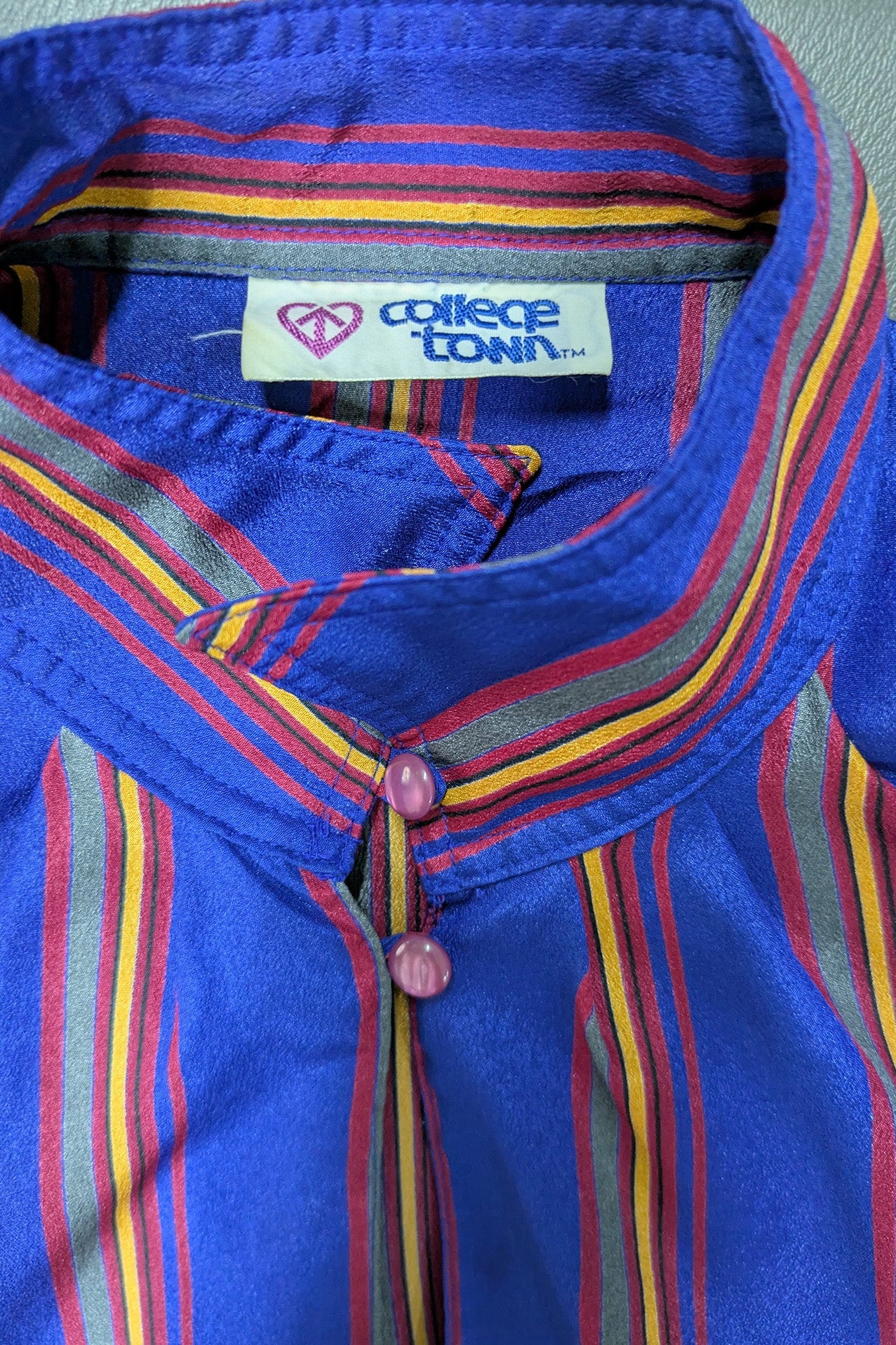 70/80's Shirt College Town London Vintage | 50's Style Pop Elegant Blouse