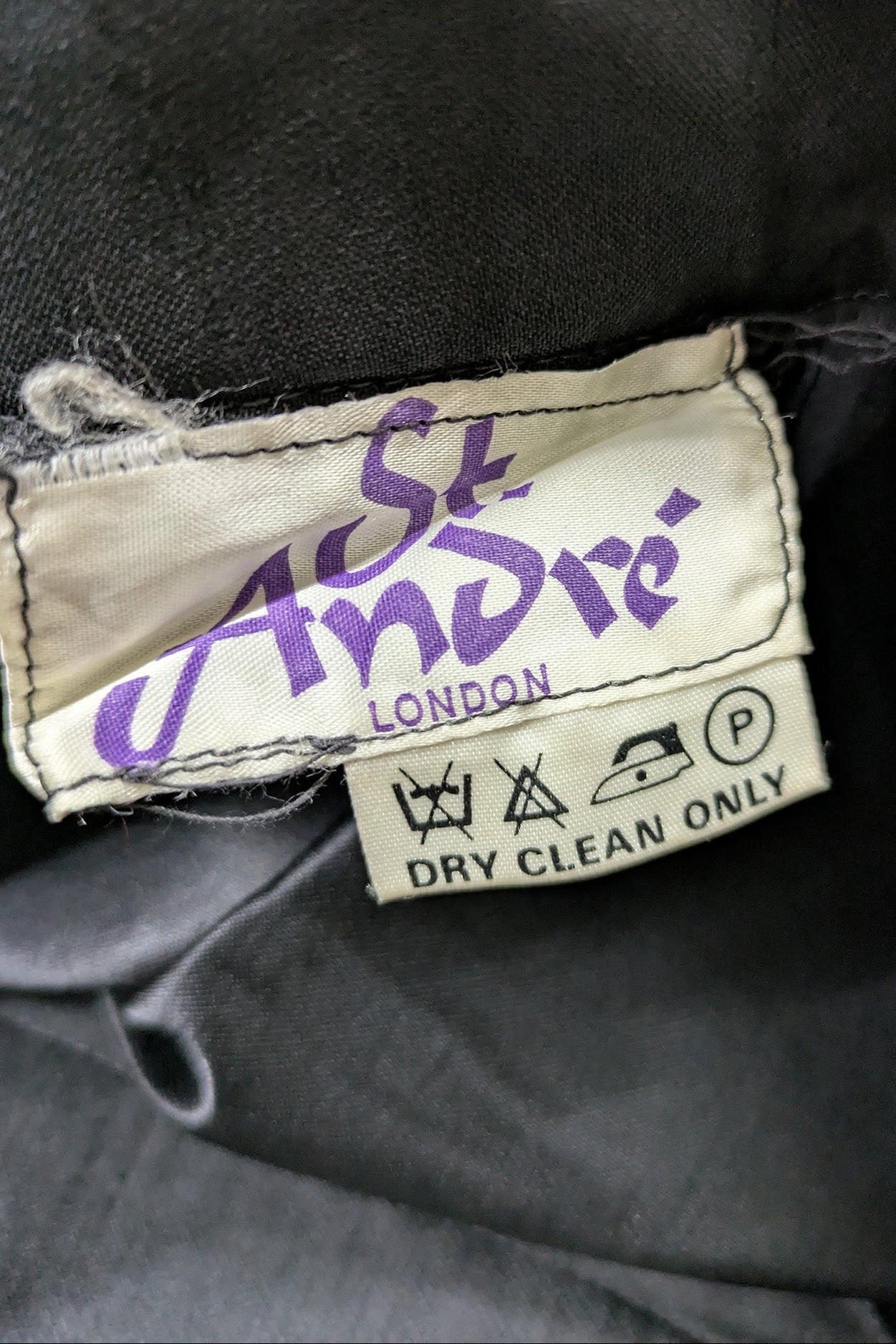 Late 60's Maxi Skirt St Andre London | Tyrolean Tape Black Skirt