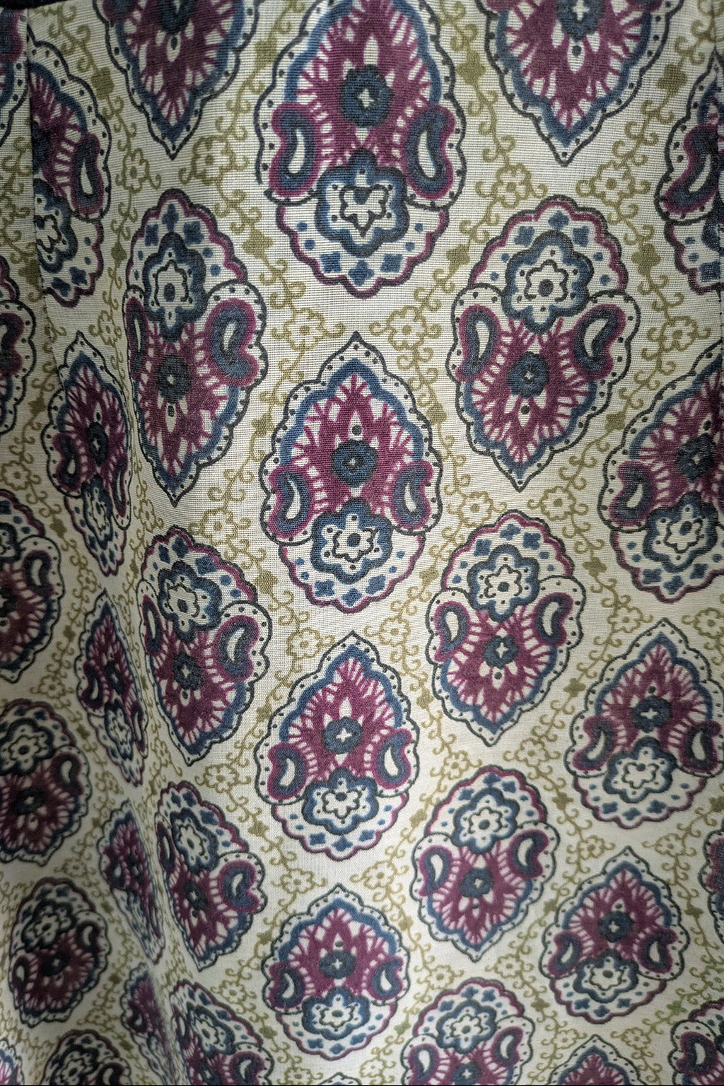 70's Paisley Dress | EN Peteen MODEL | Bohemian Maxi Dress