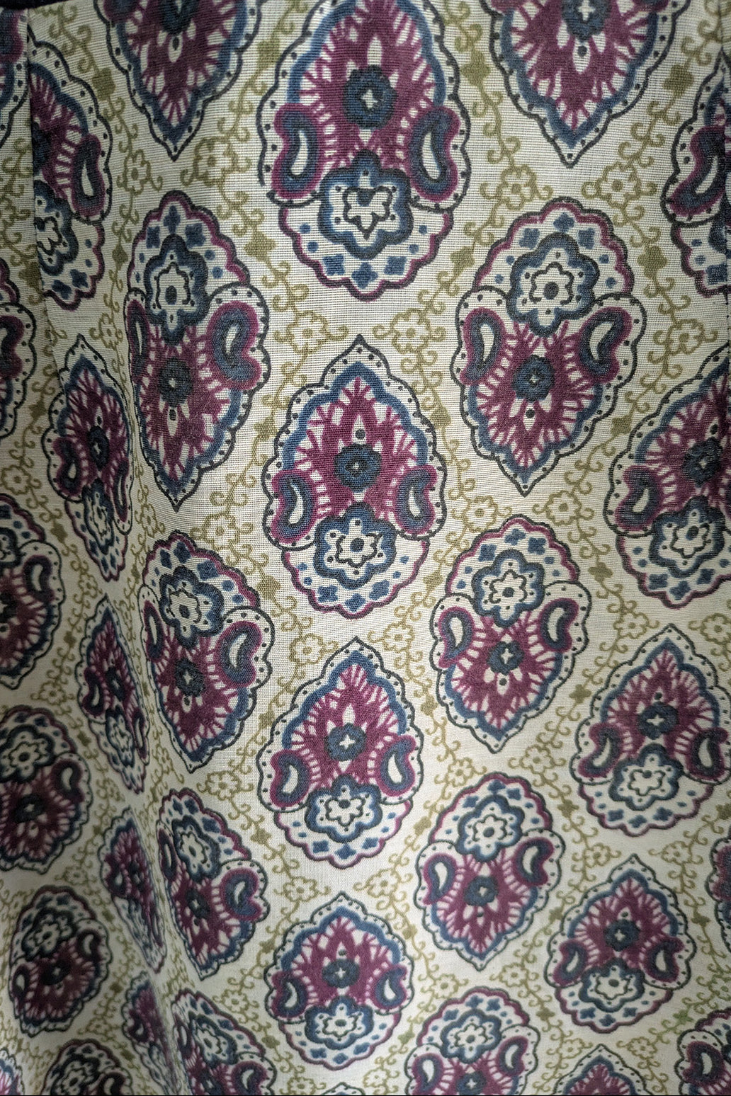 70's Paisley Dress | EN Peteen MODEL | Bohemian Maxi Dress