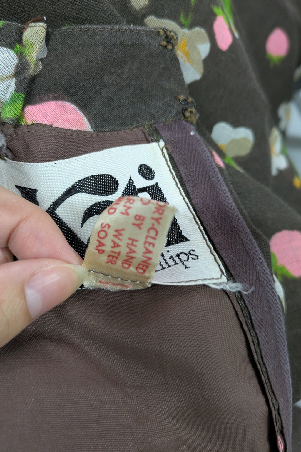 70's Dress Kati at Laura Phillips UK | Wild Strawberry Pattern Vintage Dress