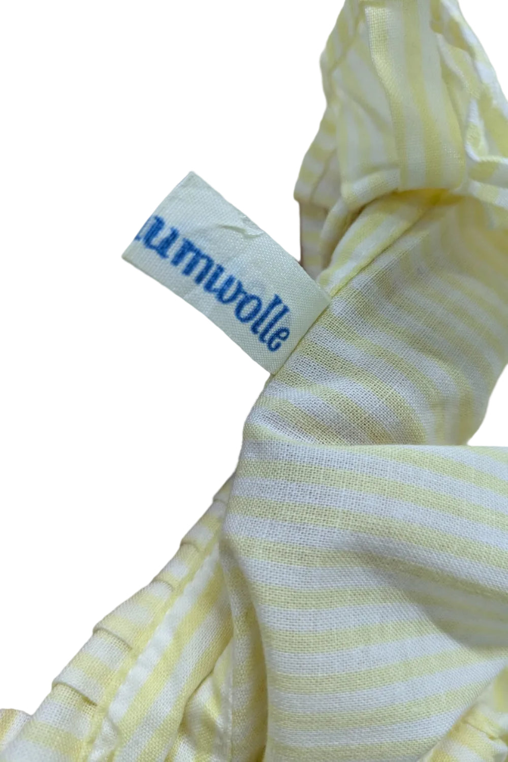 70's Lady's shirts|Yellow stripe Ruffled shrits Made in Germany