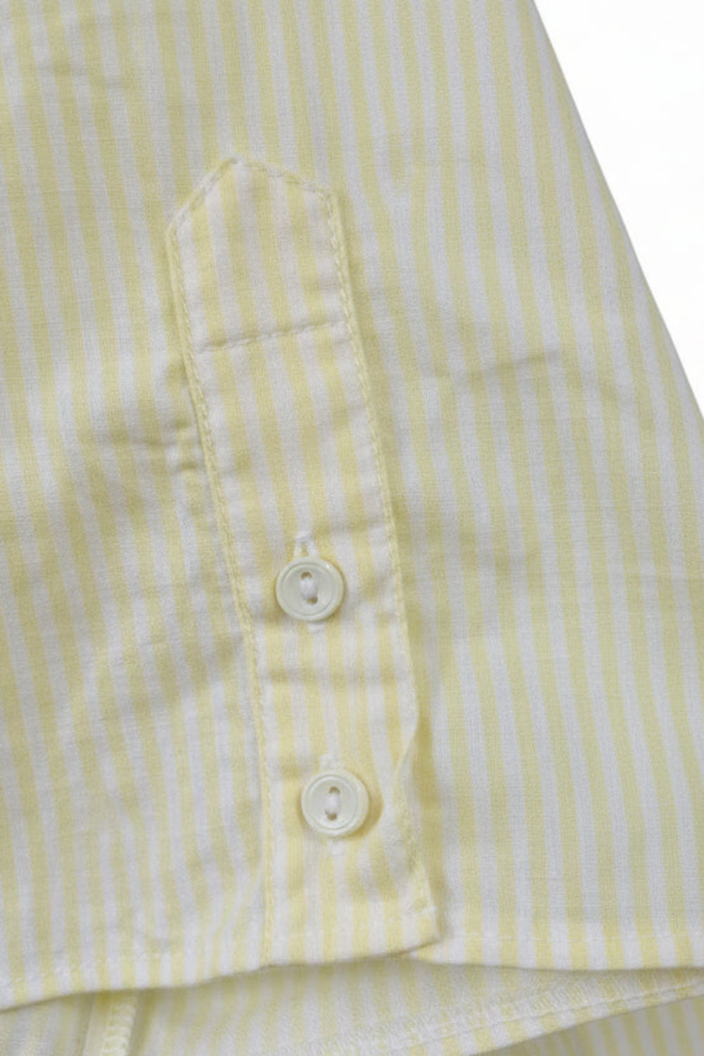 70's Lady's shirts|Yellow stripe Ruffled shrits Made in Germany