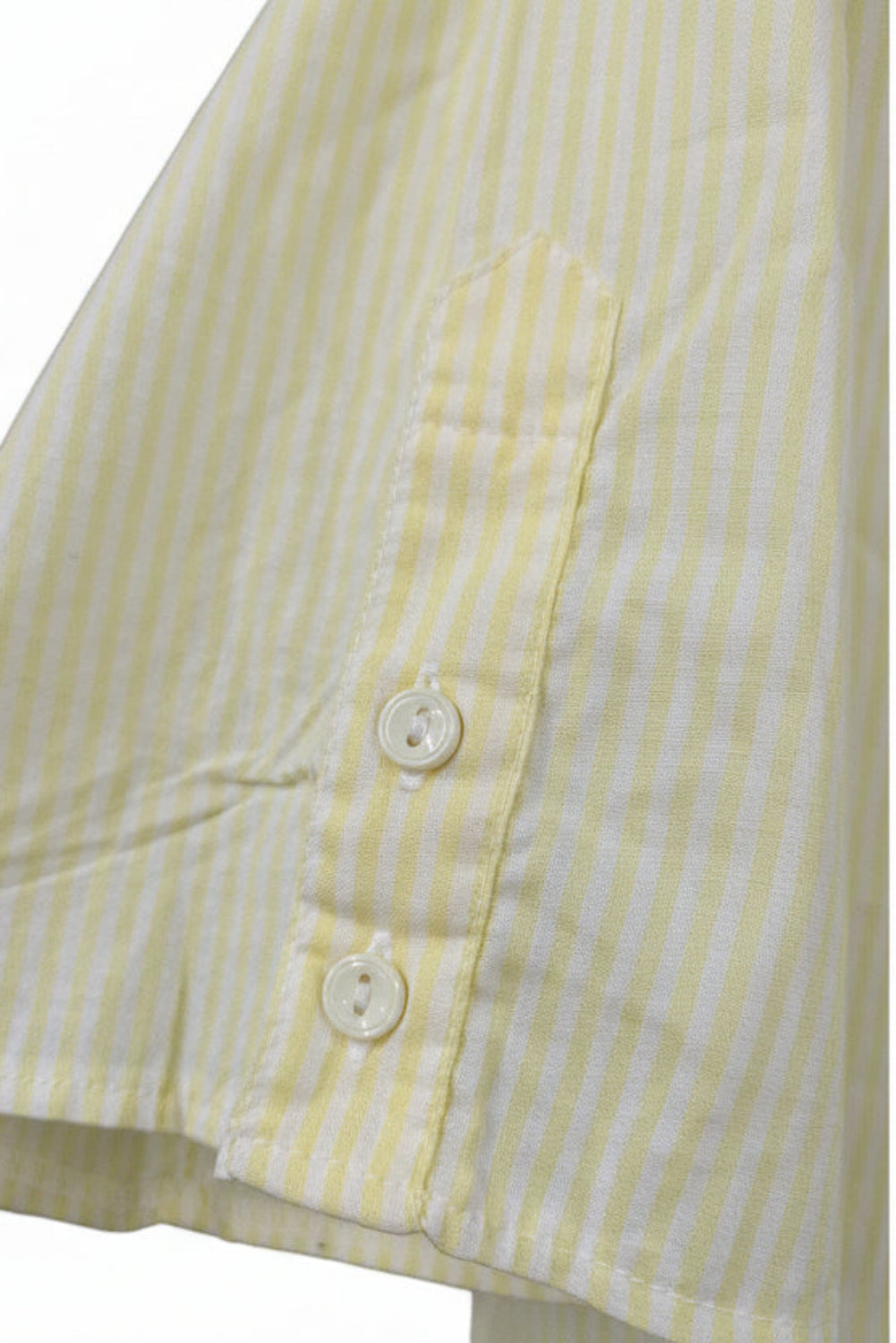 70's Lady's shirts|Yellow stripe Ruffled shrits Made in Germany