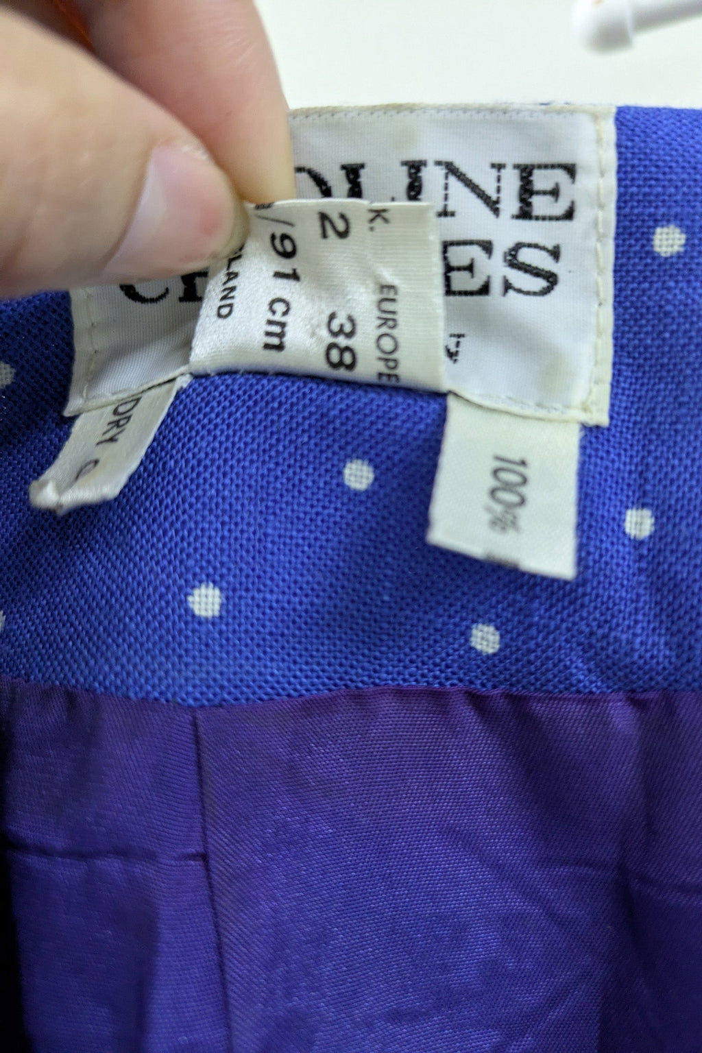 70's Royal Blue Suit | Caroline Charles London | Vintage 3-Piece