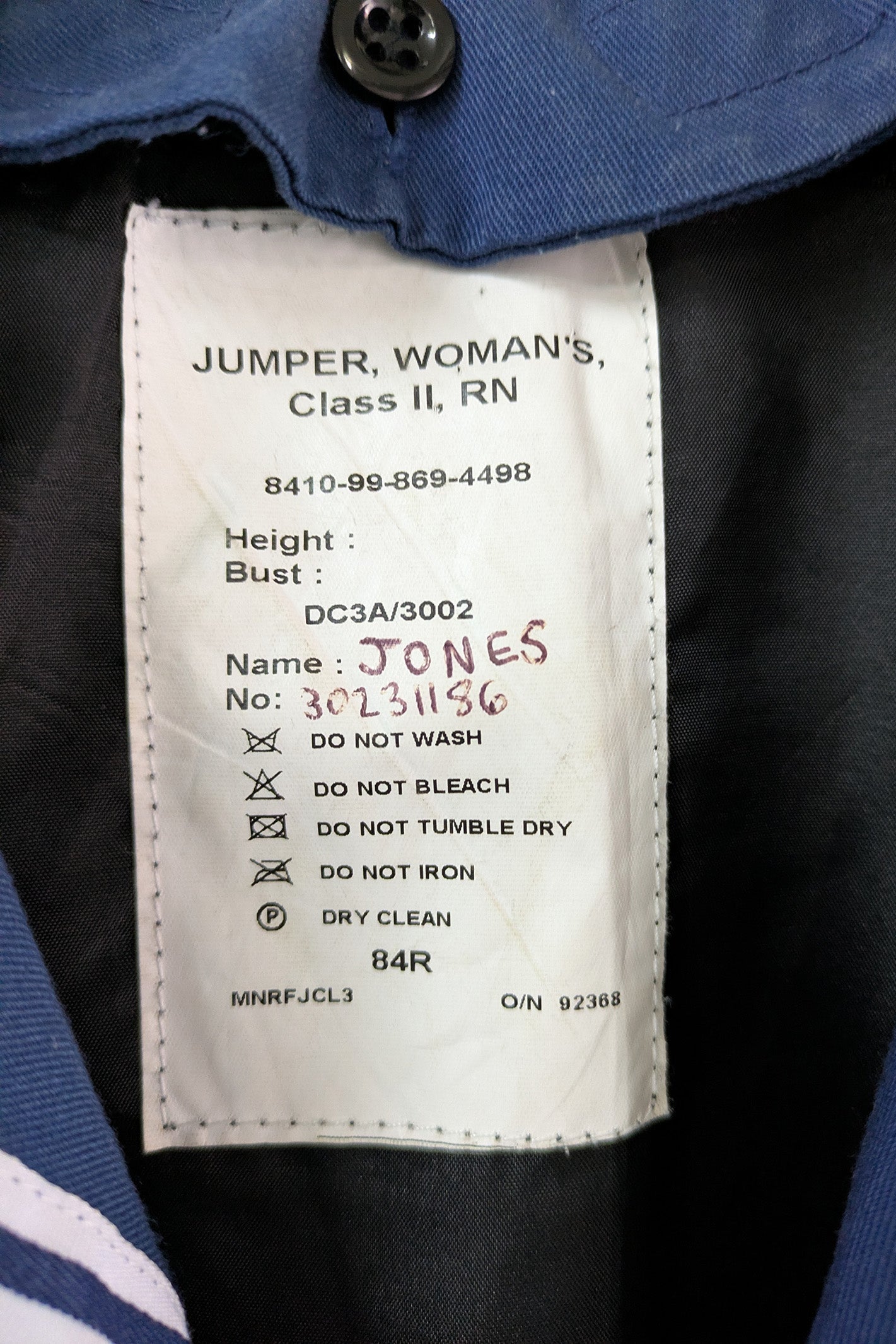 Vintage Sailor Jacket Royal Navy UK | Women's Naval Wool Uniform