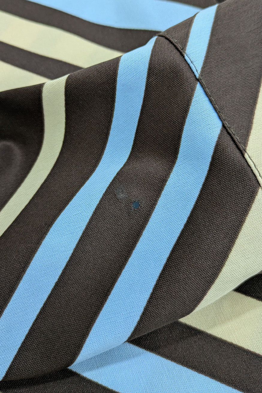 70's Lady's Shirt London Vintage | Geometric Stripe Future Retro Blouse