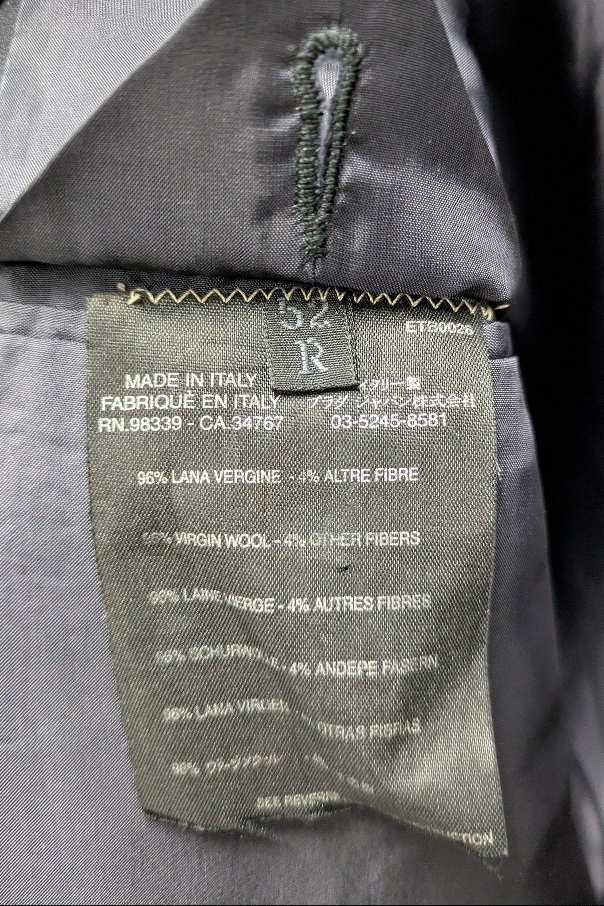 Prada Men's Jacket Italy Vintage | Oversized Tailored Wool Blazer