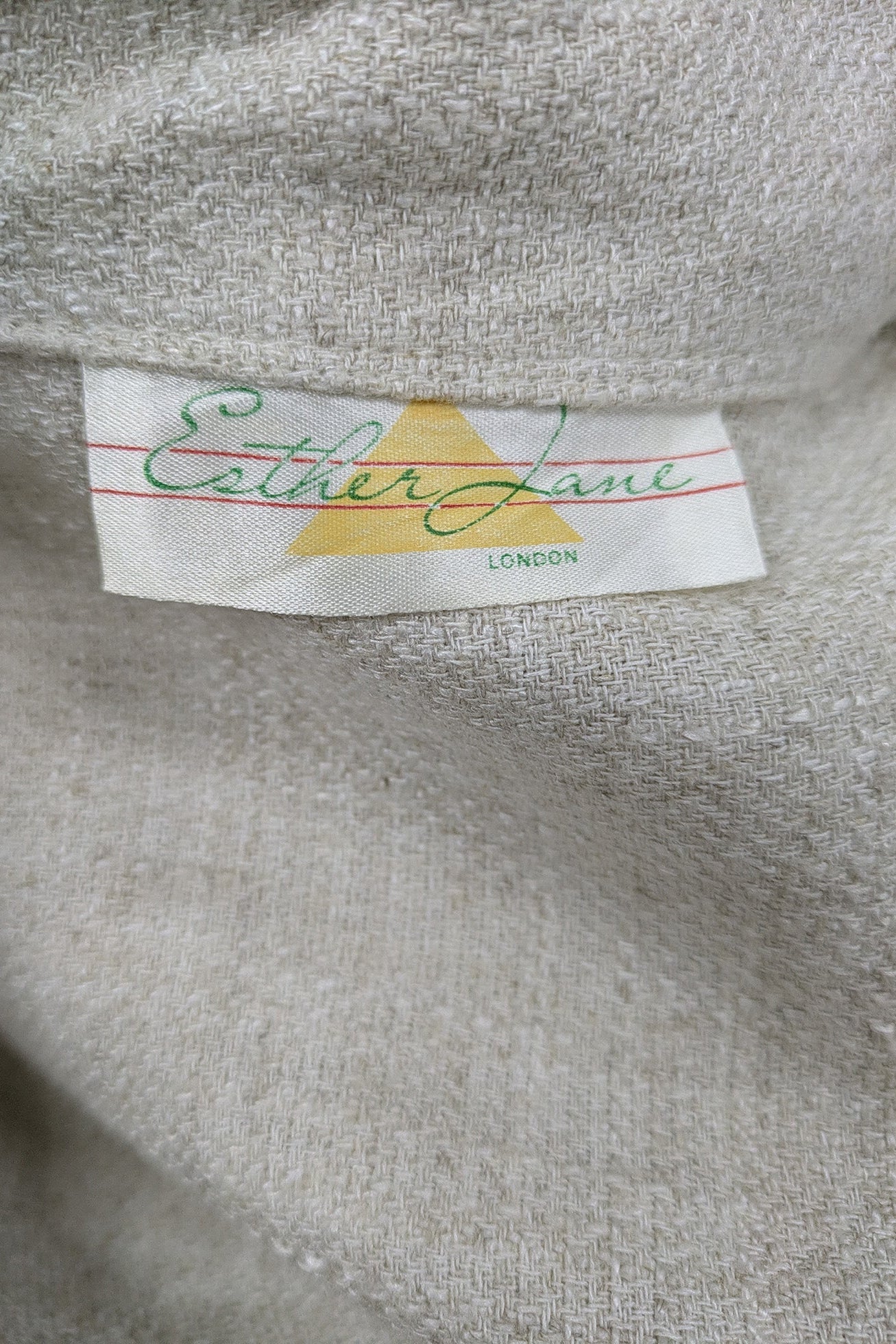 70's Linen Jacket Ester Lane London Vintage | Casual Relaxed Fit