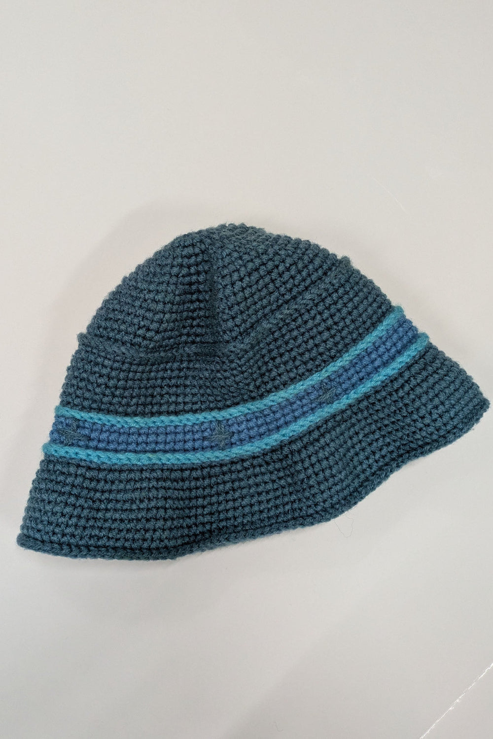 90's Heather Allan Bucket Hat | Turquoise Knit London Vintage