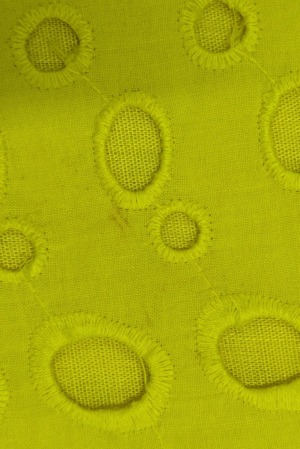 Handmade Yellow Wrap Skirt | British Embroidery Blue Vintage