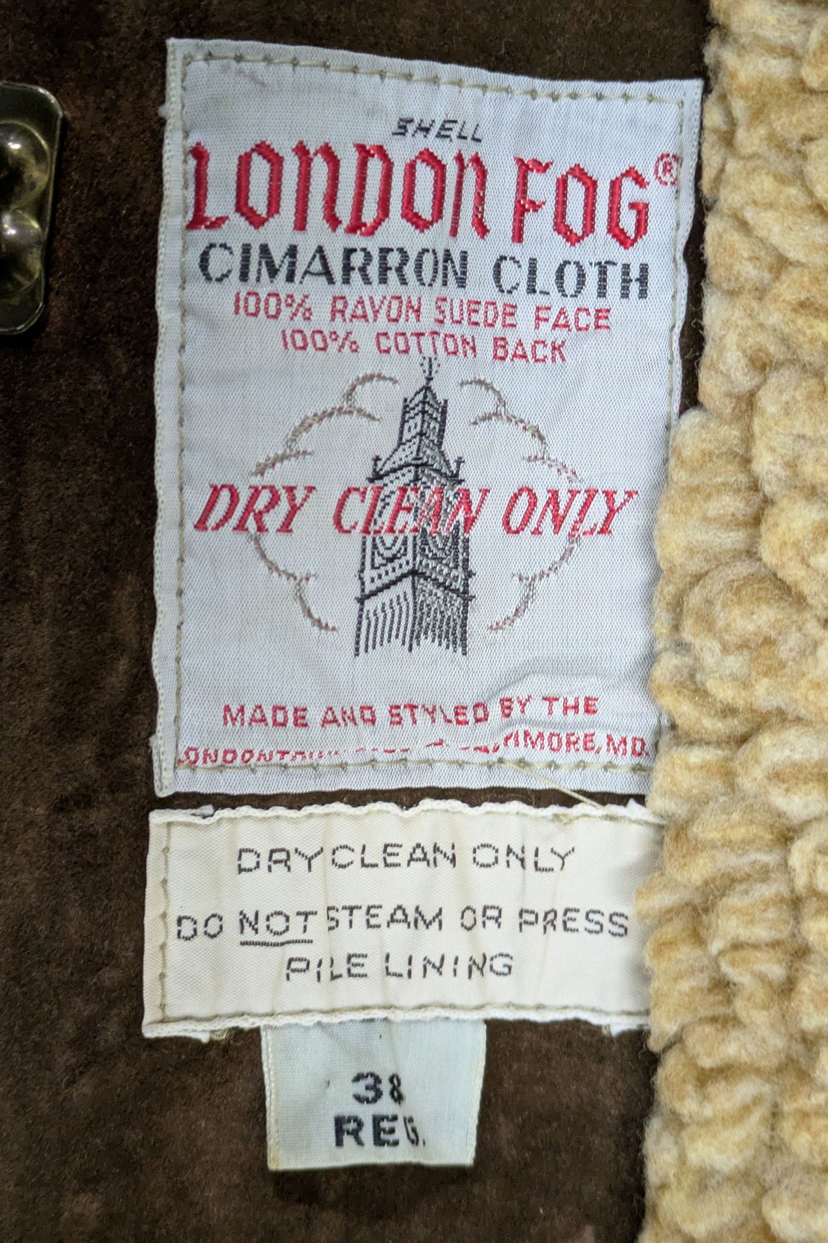 70's London Fog Suede Coat | Shearling Lined Vintage Outerwear