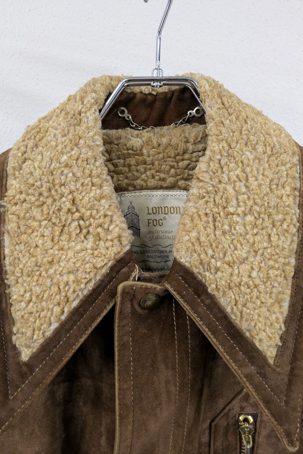 70's London Fog Suede Coat | Shearling Lined Vintage Outerwear