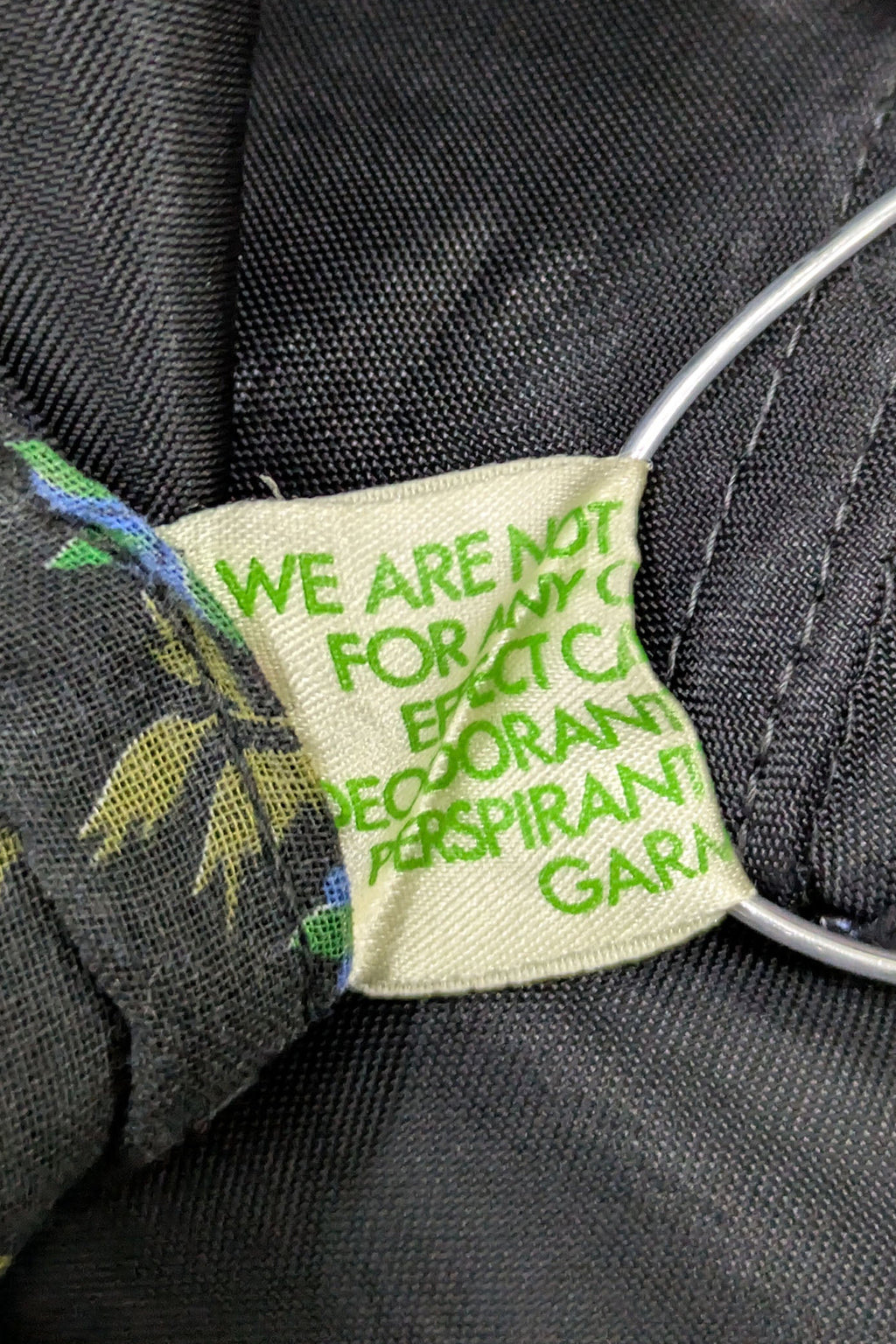 70s Vintage Kati at Laura Phillips Floral Dress - Black Ruffle Collar