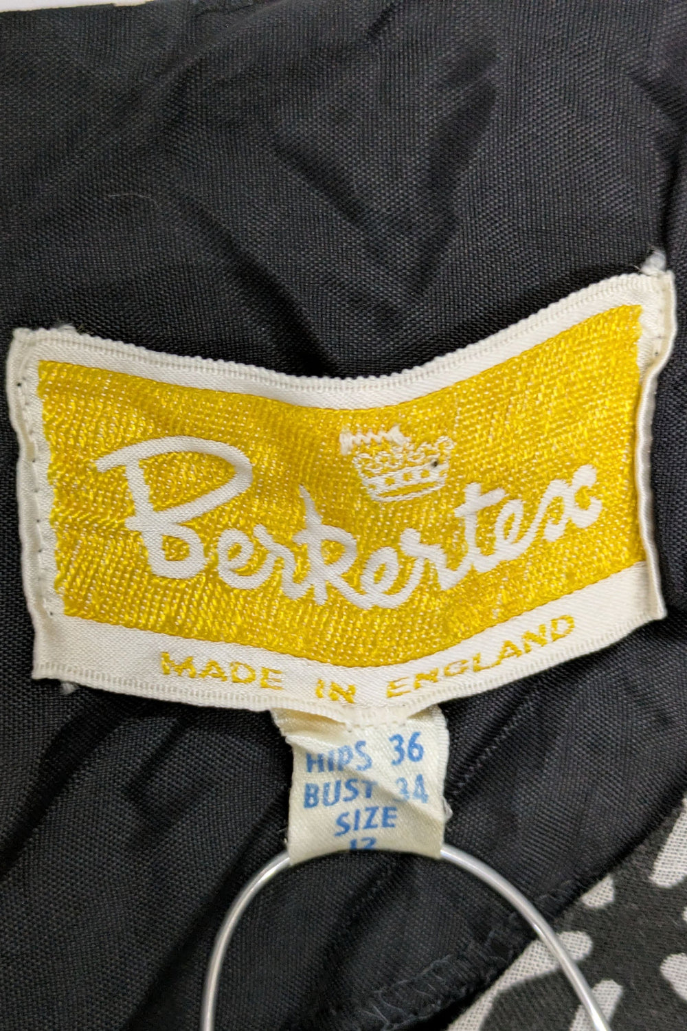 70's Geometric Lace Dress Berkertex England | Balloon Sleeve Maxi Dress